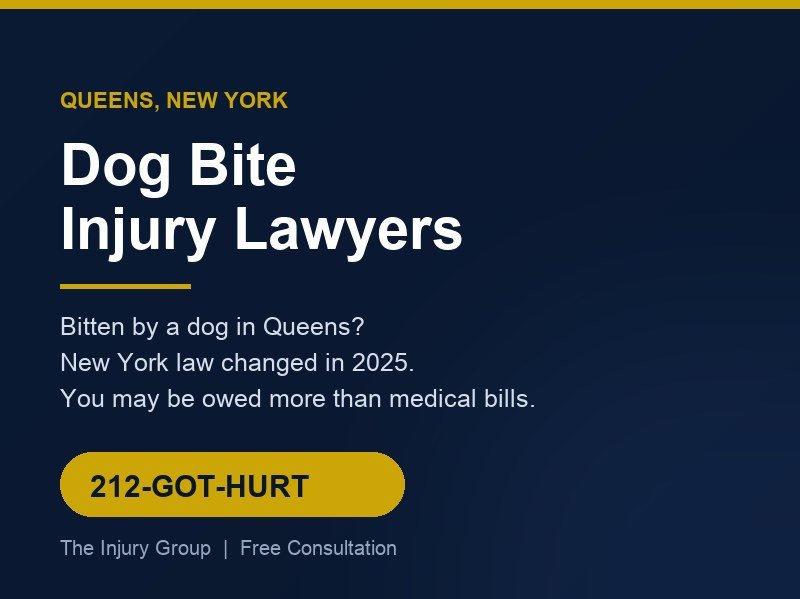 Queens dog bite injury lawyers, The Injury Group, free consultation